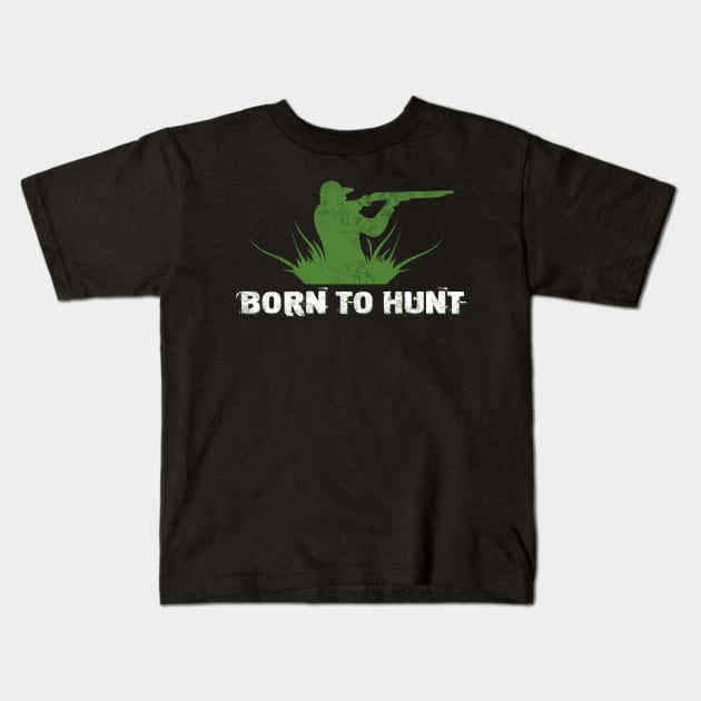 Born to hunt Kids T-Shirt by Imutobi